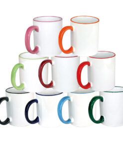 Color Handle Sublimation Ceramic Mug